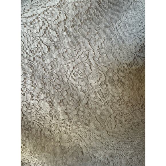 Garnet Hill midi floral lace skirt with elastic waistband size medium - Picture 10 of 14